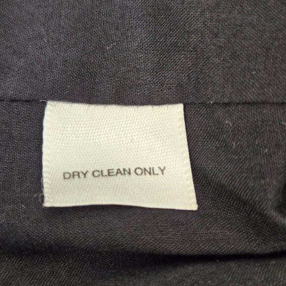 White House Black Market Floral Embroidered Black Dress Lace Hem Size 6 - Picture 10 of 10